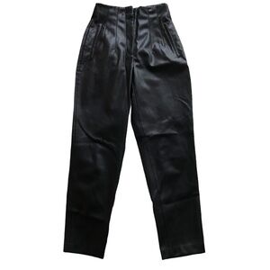 ZARA Faux Leather High-waisted trousers